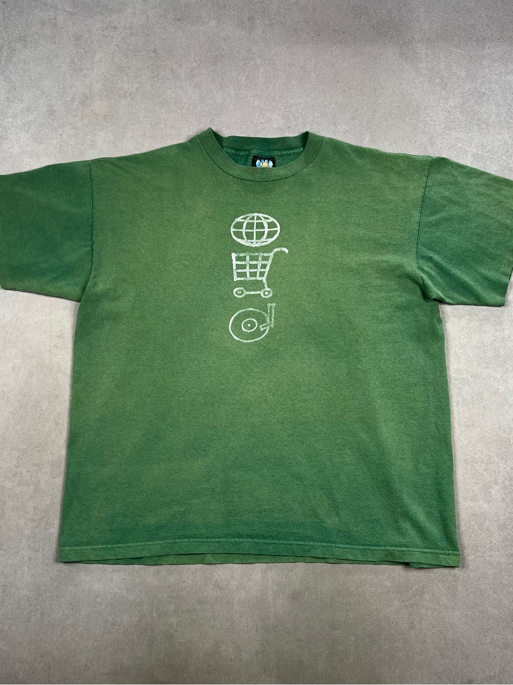 Vintage U2 Pop Mart Green Short Sleeve Graphic Tee